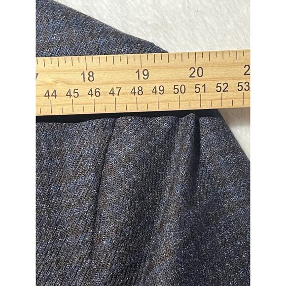 Jos A Bank Reserve 46S Blue Burgundy Check Plaid Italian Wool Sport Coat Flannel - Picture 11 of 14